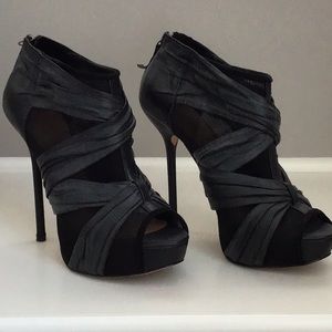 L.A.M.B. Black Bootie